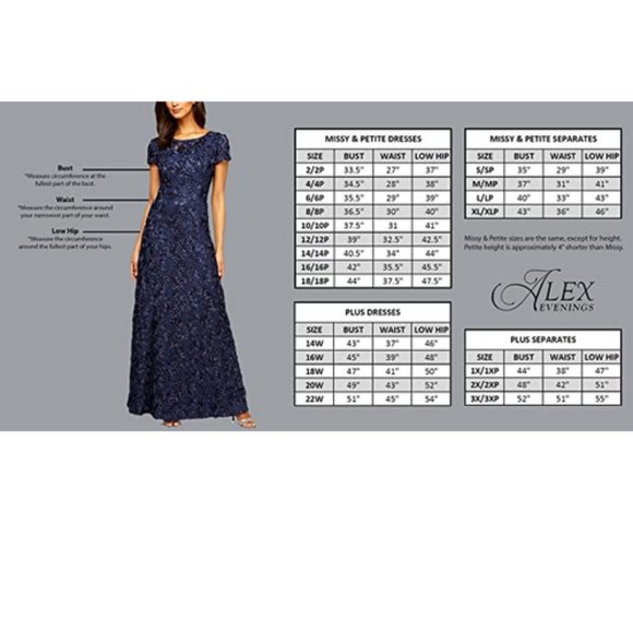 Alex Evenings Women's Wide Leg Chiffon Dress Pant Black L/ Regular - Picture 5 of 7